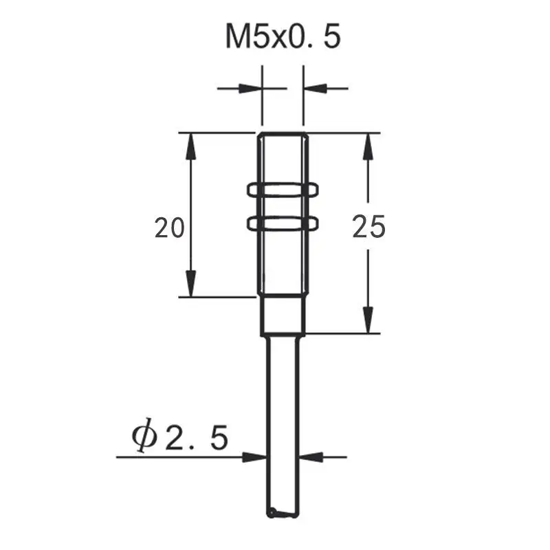 DC Namur proximity sensor (M5 with cable)