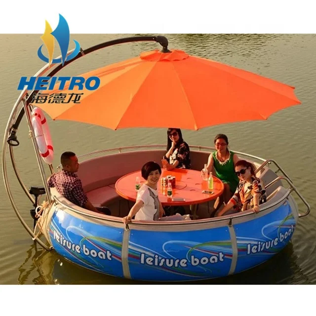 Water leisure electric BBQ donut fishing rowing boat ride