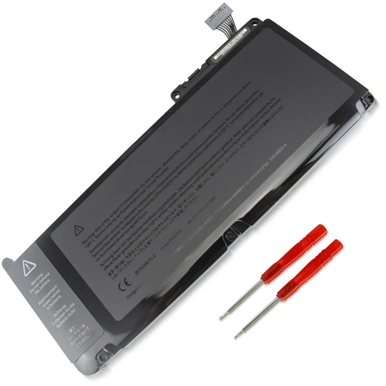 A1331 A1342 laptop battery 10.95V 63.5WH 6CELL for Macbook Pro 15 17