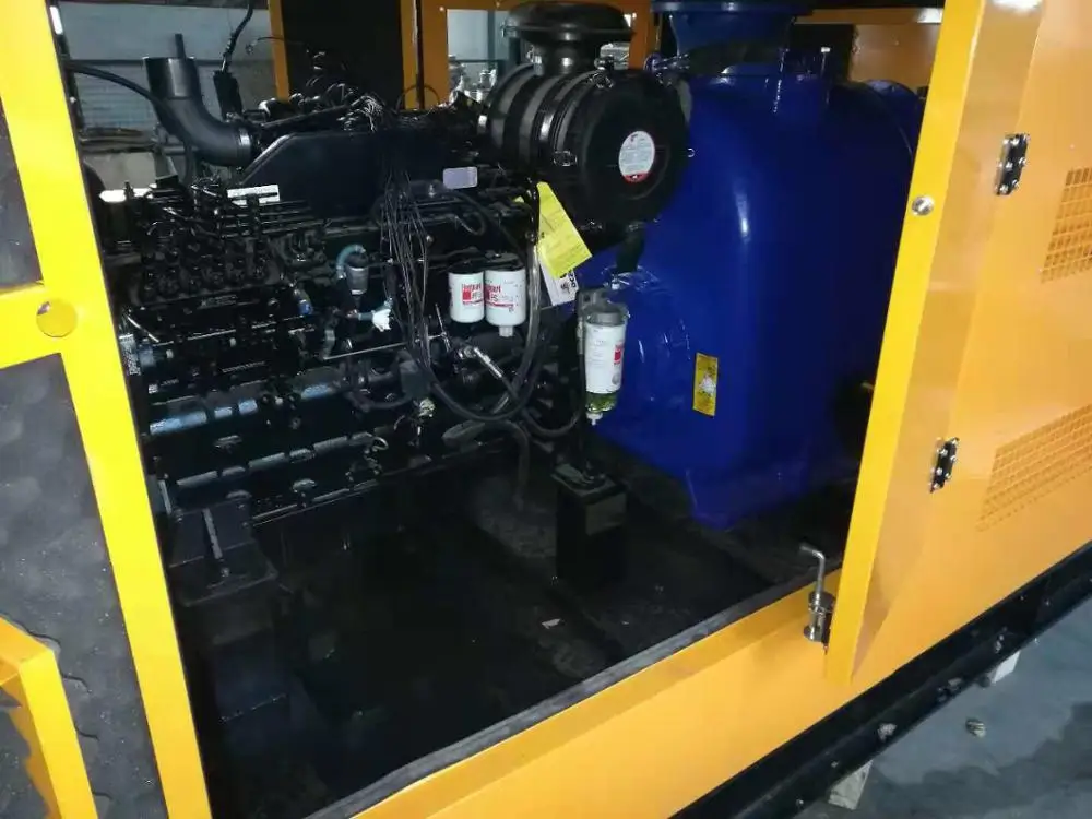 Silent 12inch Self Priming Sewage Diesel Water Pump With 6CTA8.3-C215