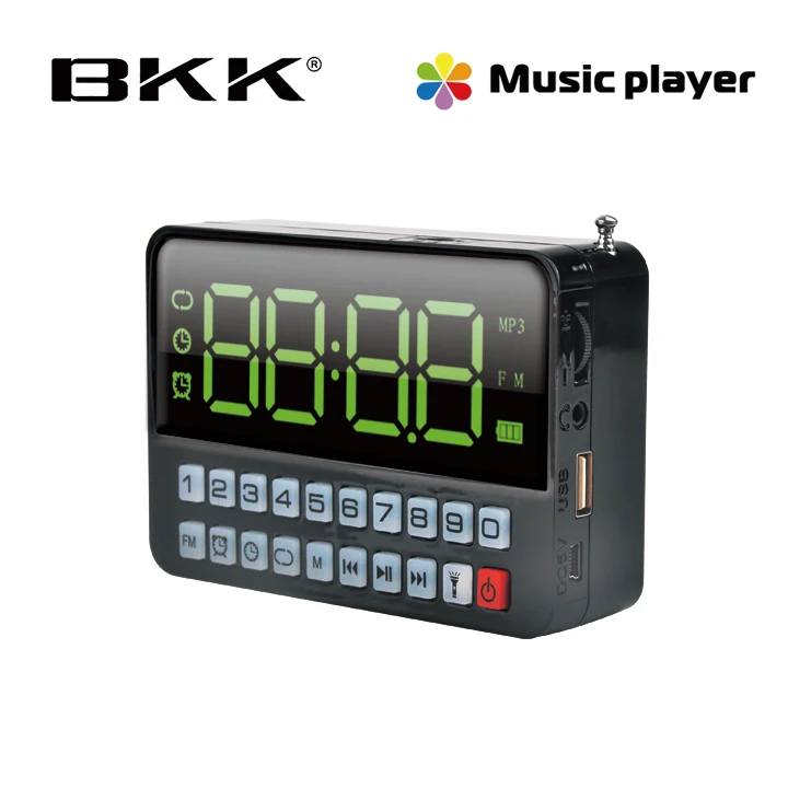 2018 новейшее радио модная модель портативная цифровая песня FM/AM со светодиодным фонариком (KK60)