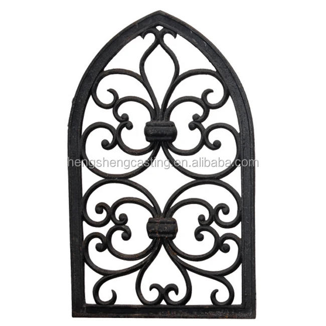 Cast iron window frames metal decorative window