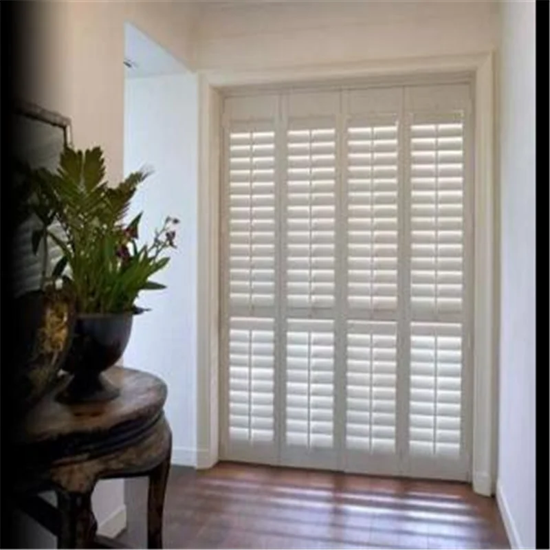 wooden louver window shutters indoor mount