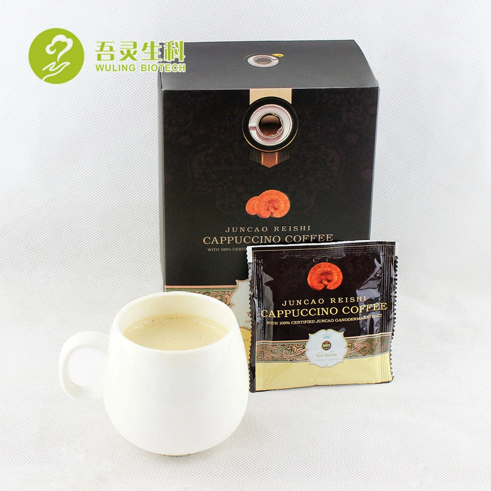 Ganoderma Lucidum Mushroom Instant Coffee with Red Reishi 30% Beta-D-Glucans