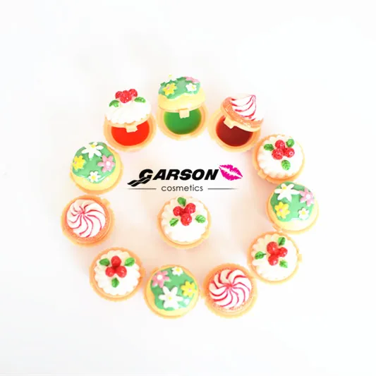 Private Label OEM Cupcake lip balm Nourishing Cute Lip Gloss lip gloss set custom logo