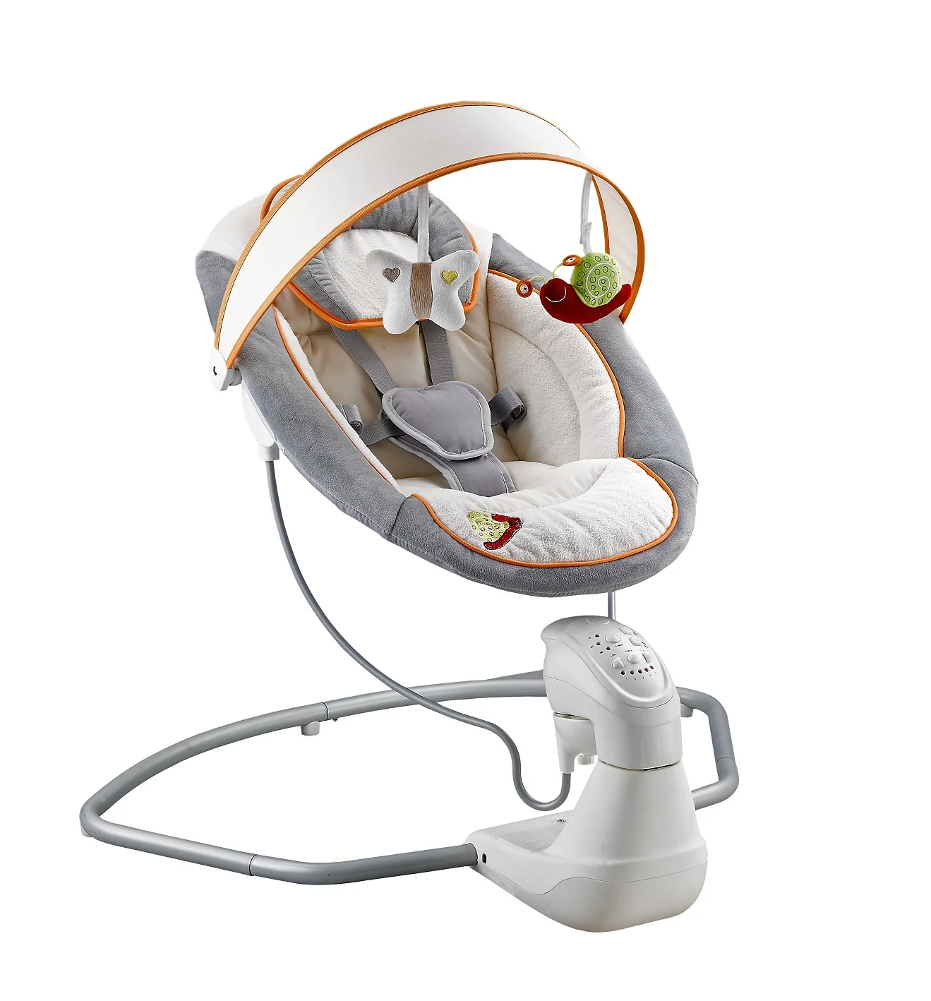 Adjustable safety multi-function lovely baby bouncer and rocker