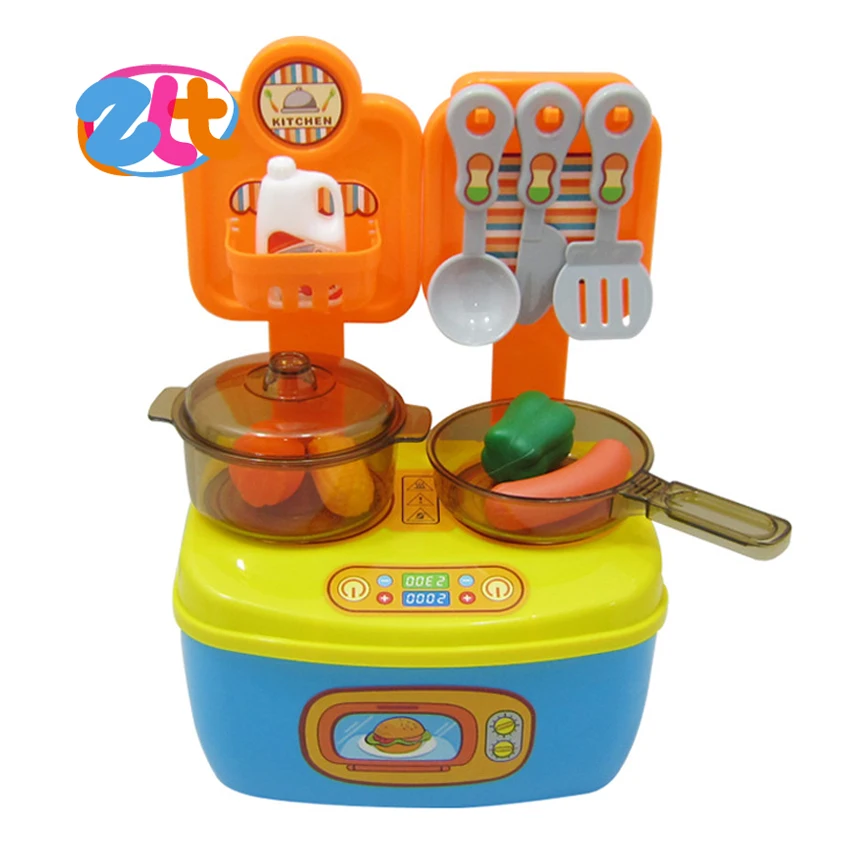 Kids happy meal play set kitchen cooking mini gas stove toys