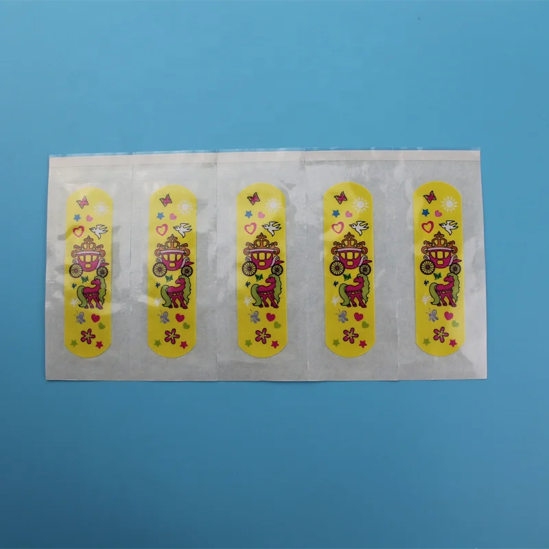 Medical PE Adhesive Bandage Cartoon Band-aid Elastic Band-aid for Kids