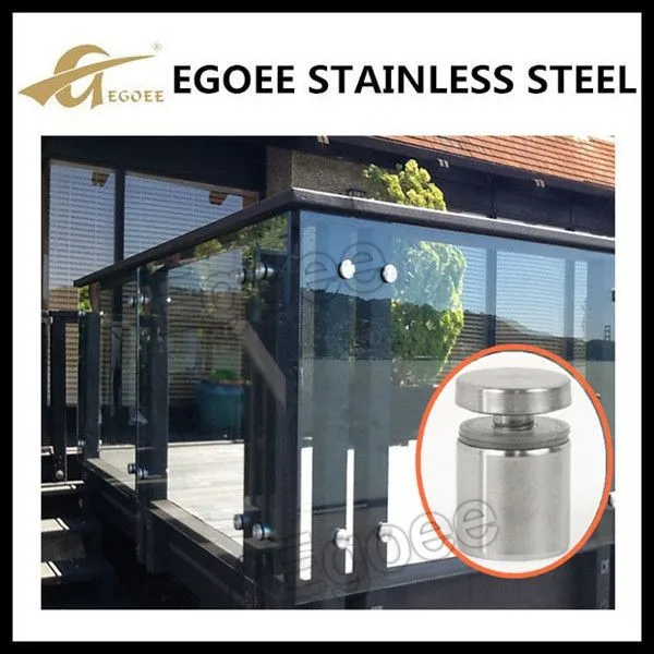 ss304 316 stainless steel clamp glass fitting for handrail/spider/spigot/bath fitting