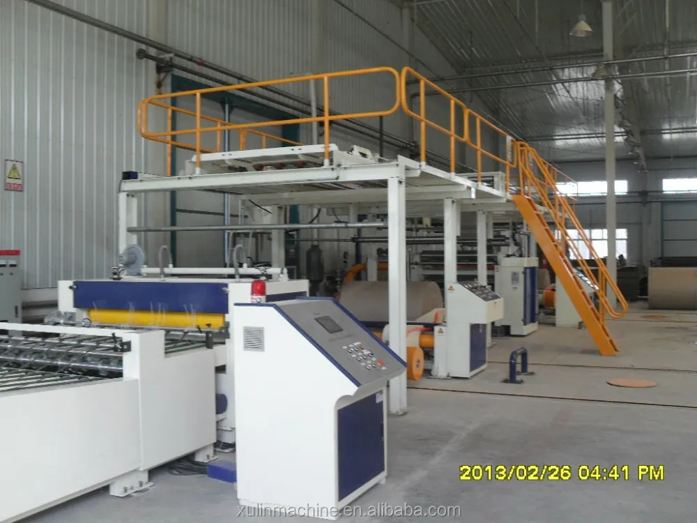 xulin machines in series of corrugated cardboard production line