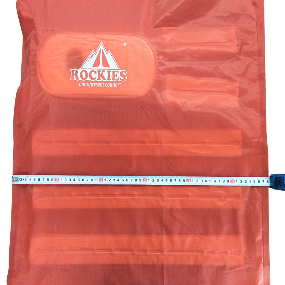 Two valves Pump inside self inflating camping sleeping pad for outdoor relaxing and travel