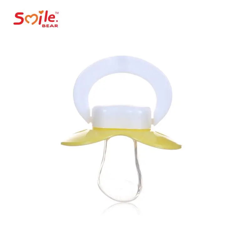 
Smile Bear Wholesale Food Grade Silicone Flat Duck Mouth Design Baby Pacifier 