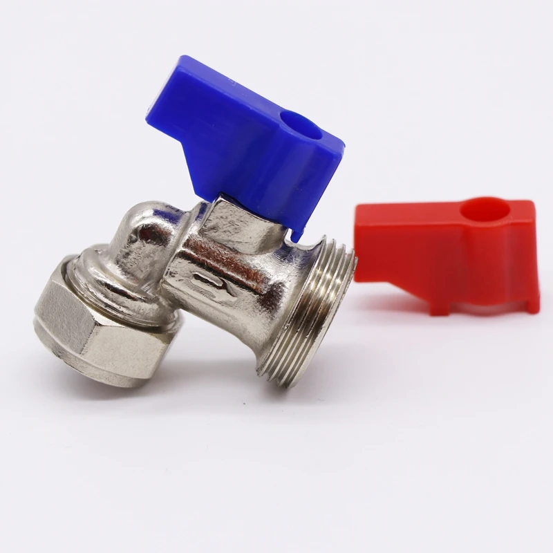 China supplier taizhou yuhuan chumen elbow angle 15mm brass washing machine valve