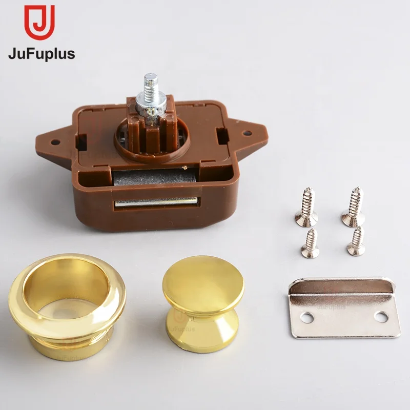 TP005-BG Golden push button lock latch push LOCK for motorhome furniture
