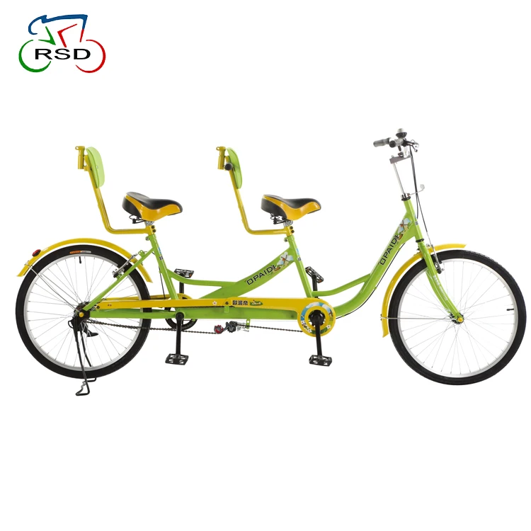 Tianjin factory 2 seater surrey bike tandem bicycle for adult/sightseeing bike 2 person side by side/seater tandem bike