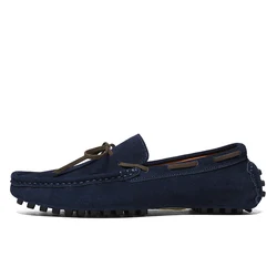 Quanzhou HCH wholesale big size good quality suede leather loafers casual shoes for men