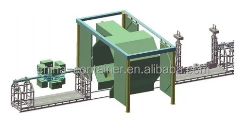 
Shuttle rotomolding machine 