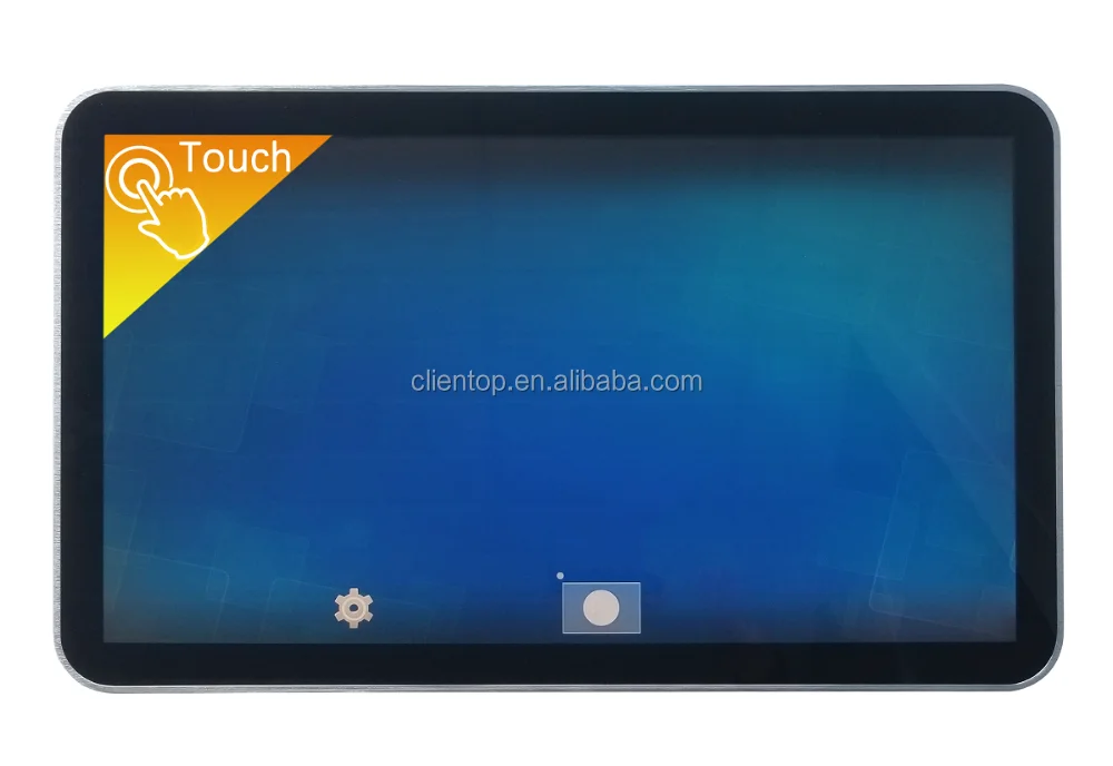 wall mounted digital signage 21.5 inch android touch screen AIO/ 2k/4k medical monitor/ advertising players with remote