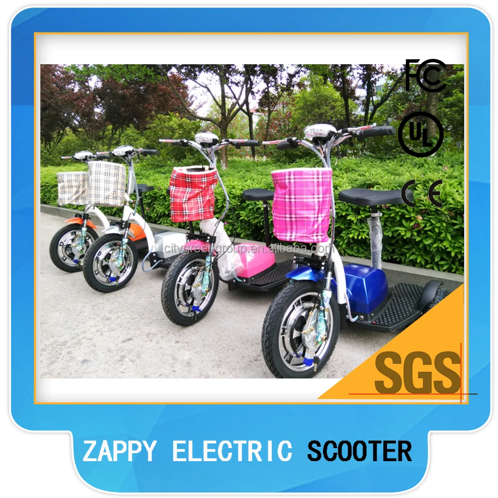 Adult 3 three wheel zappy electric scooter