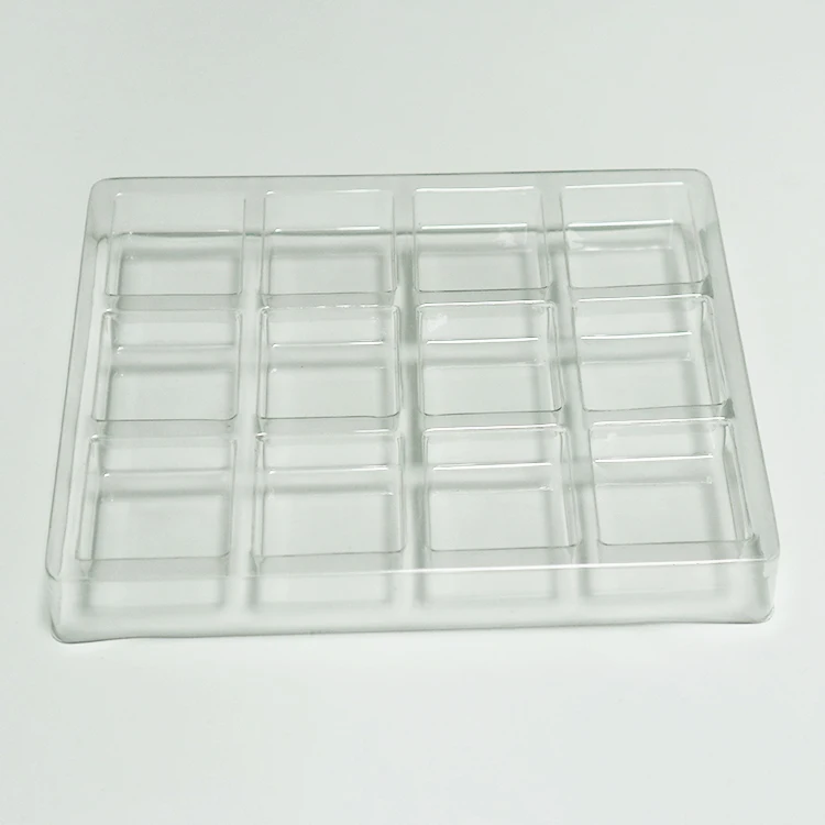 Food-grade Clear Plastic Cookie Inserted Box Blister Chocolate Packaging Tray