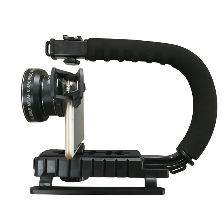 Alibaba wholesale C shape colorful handheld bracket Video camera stabilizer