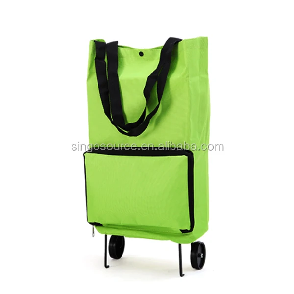 
Reusable Functional Foldable Shopping Bag Market Trolley Bag With Wheels 