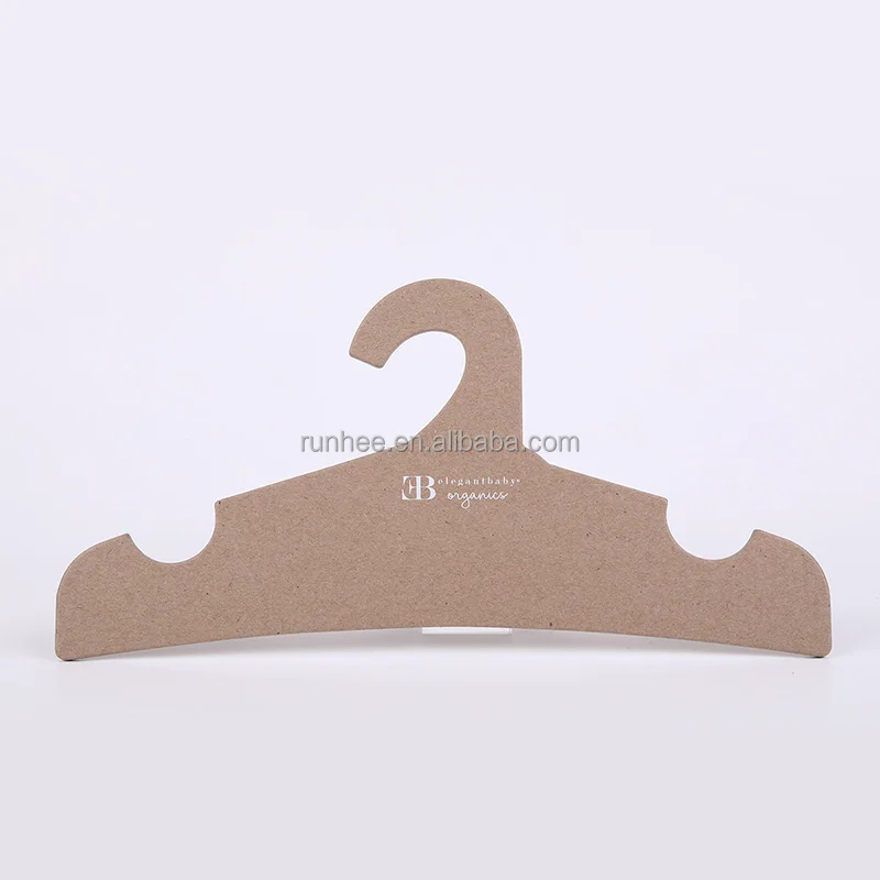 Hot design kraft cardboard Environmental protection 42cm cardboard coat hanger with CE, FSC certificated