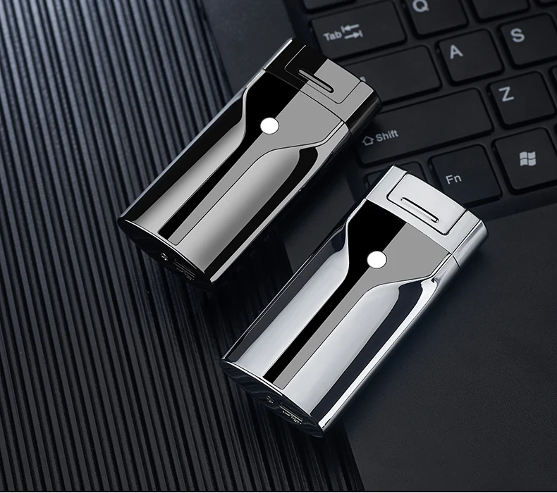 KL-041  Rechargeable   Dual   Arc   USB   Lighter   with   Custom   Logo