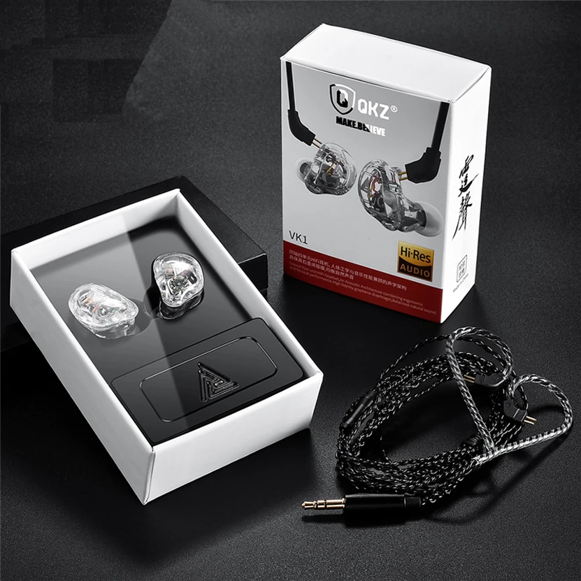 QKZ VK1 4DD Dynamic HIFI DJ Monitor Running Sport Headset Earbud In Ear Earphone