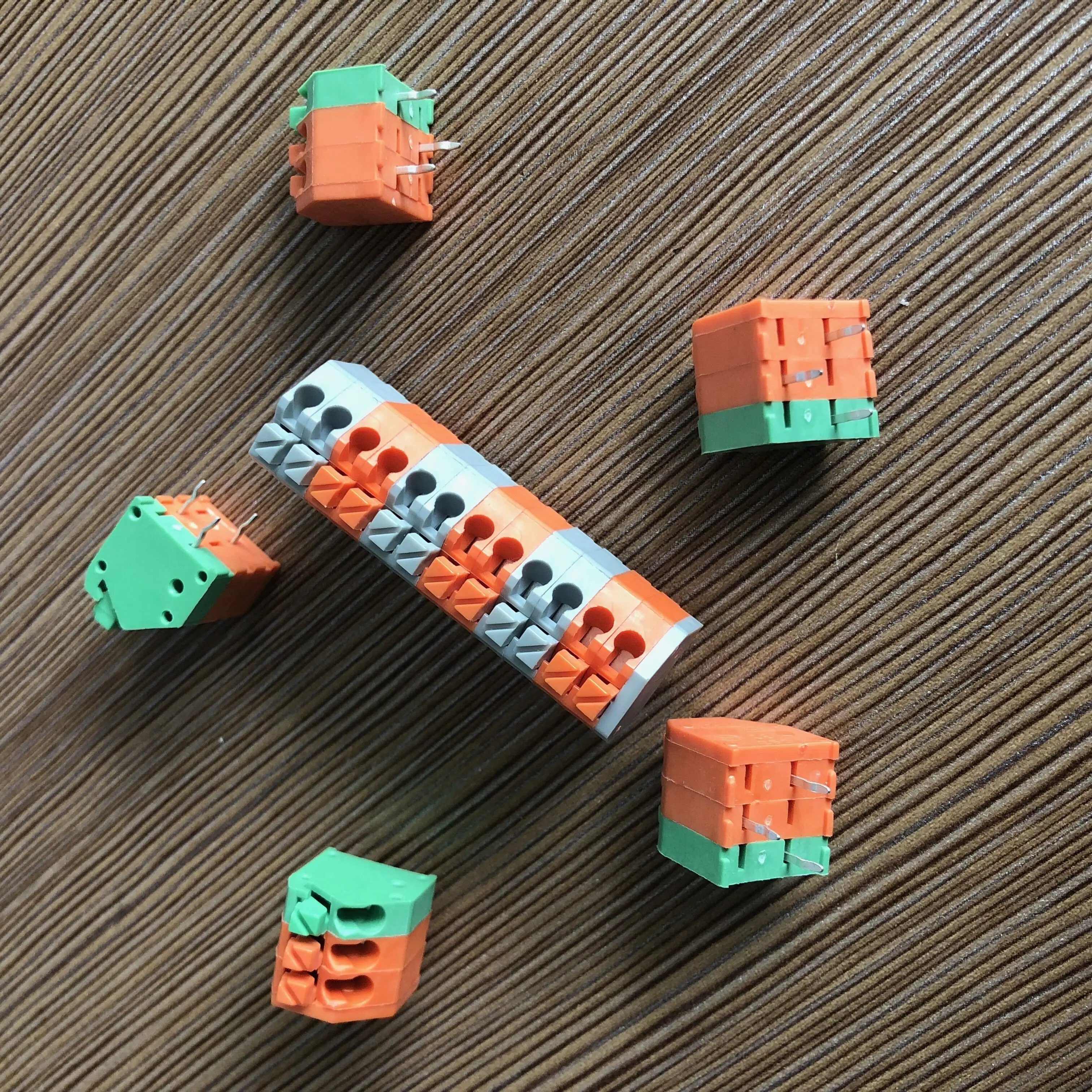 2.5mm 3.5mm colorful 250 spring terminal blocks connector