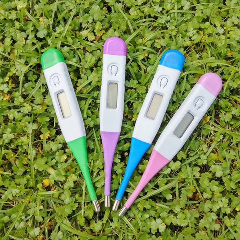 Infant Kids Child Baby Body Electronic Digital Temperature Ears Forehead Oral armpit LCD Display With Soft