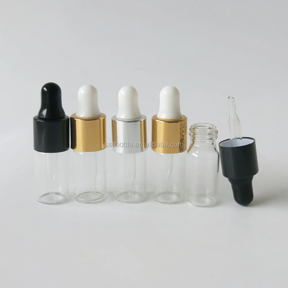 Mini 3ml Pipette dropper Bottles Dropper glass vials Small Empty Portable Aromatherapy Esstenial Oil Bottle with Eye Droppr