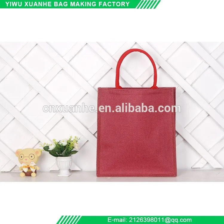 Factory direct sale best price of kitchen OEM factory wholesale jute cosmetic bag burlap