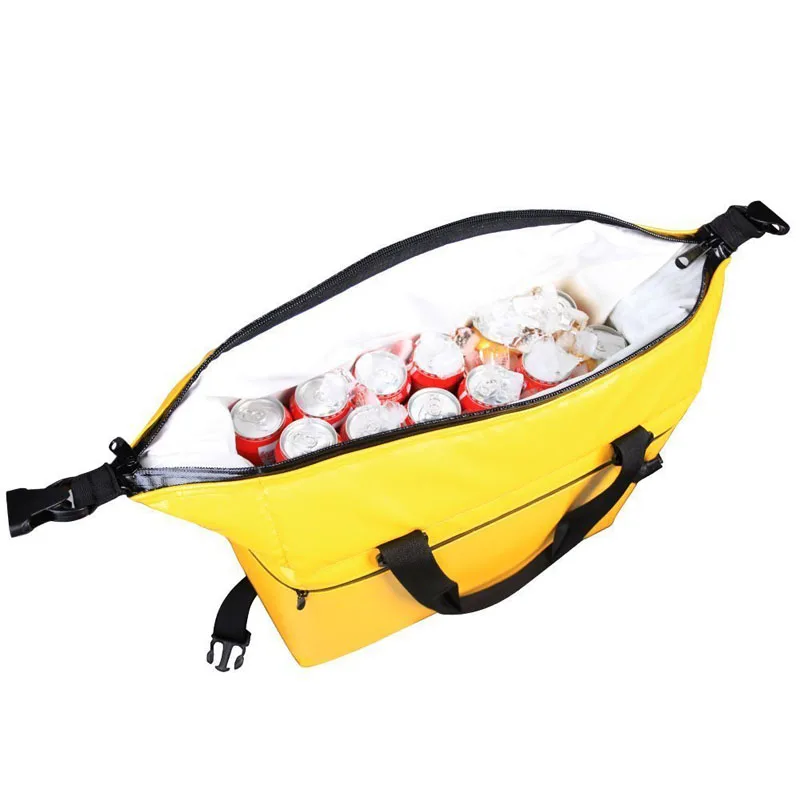 Stylish 50C Tarpaulin Insulated Cooler Duffle Bag Waterproof Vinyl Cooler Bag