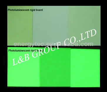 Photoluminescent pvc board for Exit signs