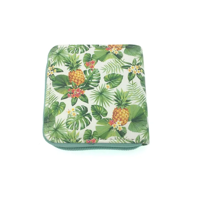 YK New Women Fashion Latest Beauty Products Leaf Ladies Coin Purse Clutch Bag Handle Wallet For Lady