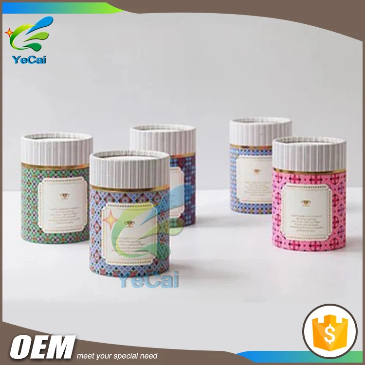 OEM дизайн бесплатный образец пользовательские картонные банки бумажные трубки, пищевой бумаги трубки упаковки для продажи
