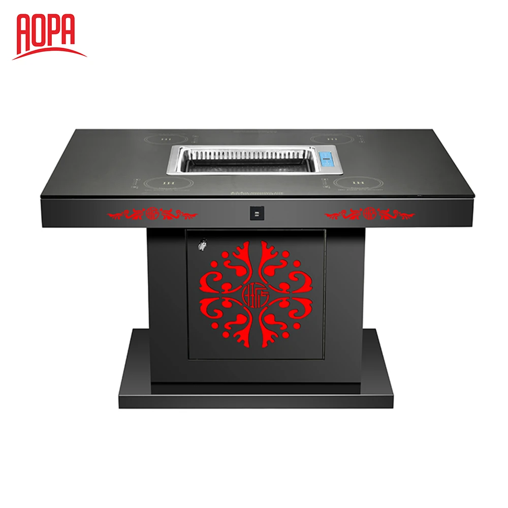 AOPA restaurant custom korean bbq grill accessory table