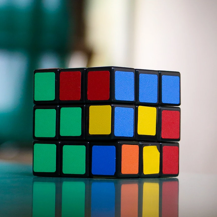 Customize Promotional Plastic High Speed Magic Cube Shenzhen 3D Advertising Puzzle Cube Toy Plastic