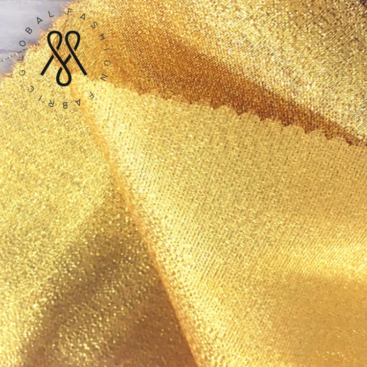 Оптовая продажа высокое качество блестящие золотые окрашенная пряжа свадебное оформление сцены фон ткани