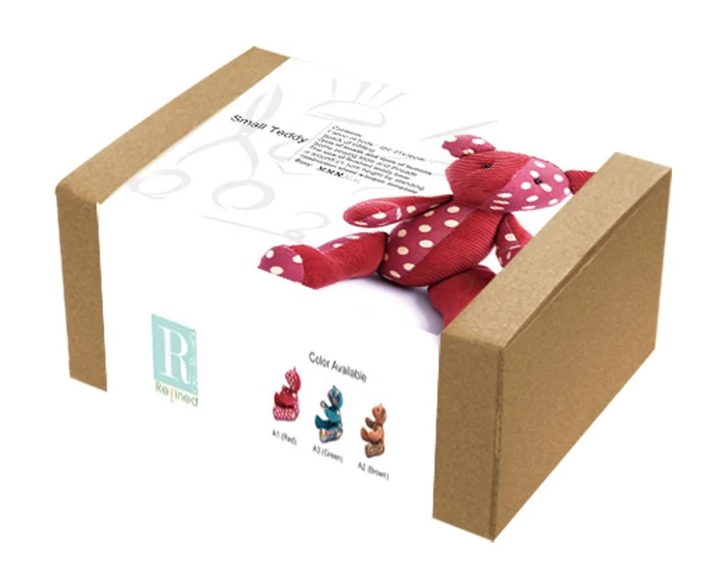 
DIY Animal Kit Teddy Bear Stitching Kit Gift DIY Fabric Sewing Kit 