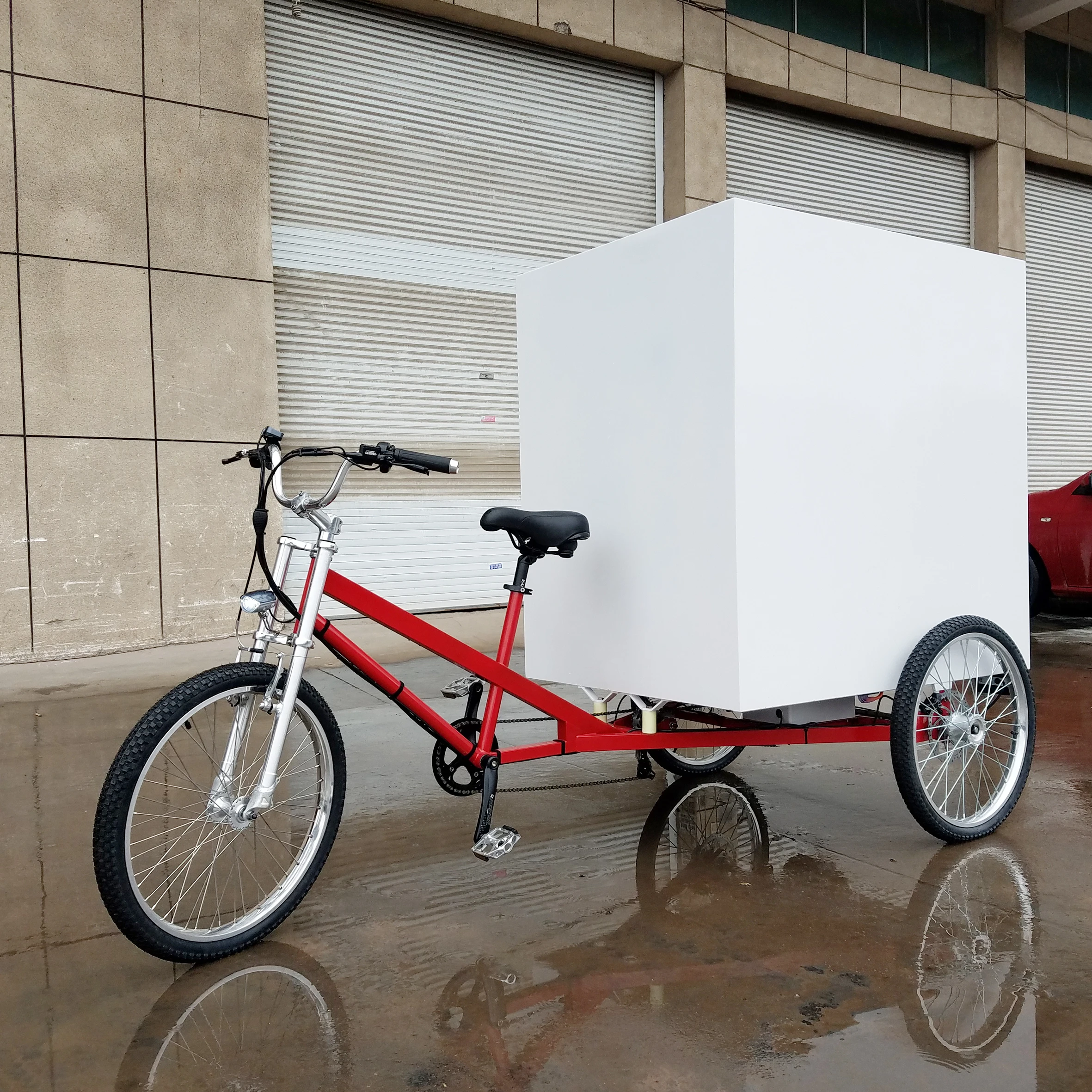 Closed Box Electric Cargo Delivery tricycle