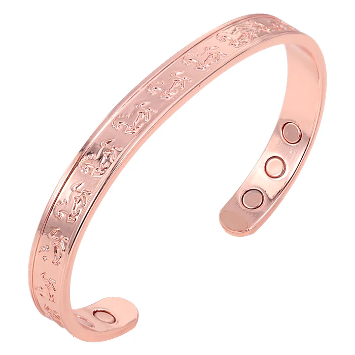 the best gift Horse design from alibaba website fashion bangle 100% pure copper bracelet good for rheumatism