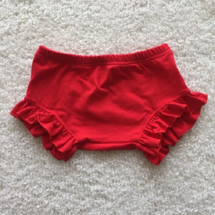 Лидер продаж 2020, однотонные шорты с оборками для маленьких девочек, оптовая продажа, летние детские мини-шорты для малышей