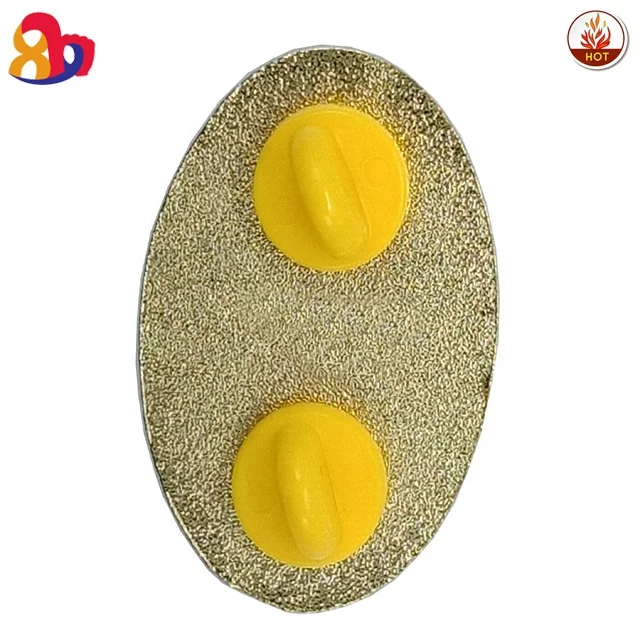 Promotional Custom Oval Print Photo Resin Reusable Name 2 Pin Badge for Name Badge Holder