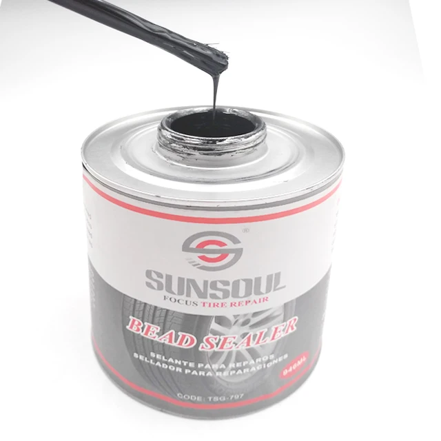 Sunsoul Sealing Small Air Leak 32oz Black Color wheel Rim Bead Repair Sealer