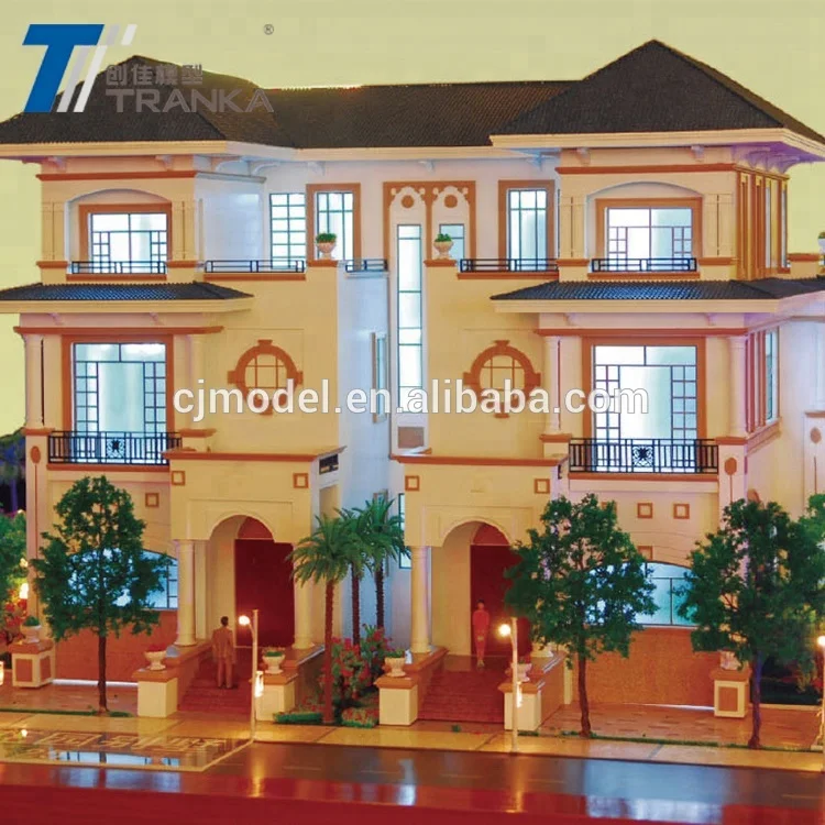 Maquette scale building model making , model trees architecture