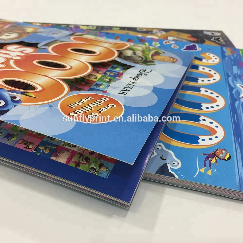 Custom Paper Sticker Book For Children Book Printing  China Factory Directory Printing Services books for adults