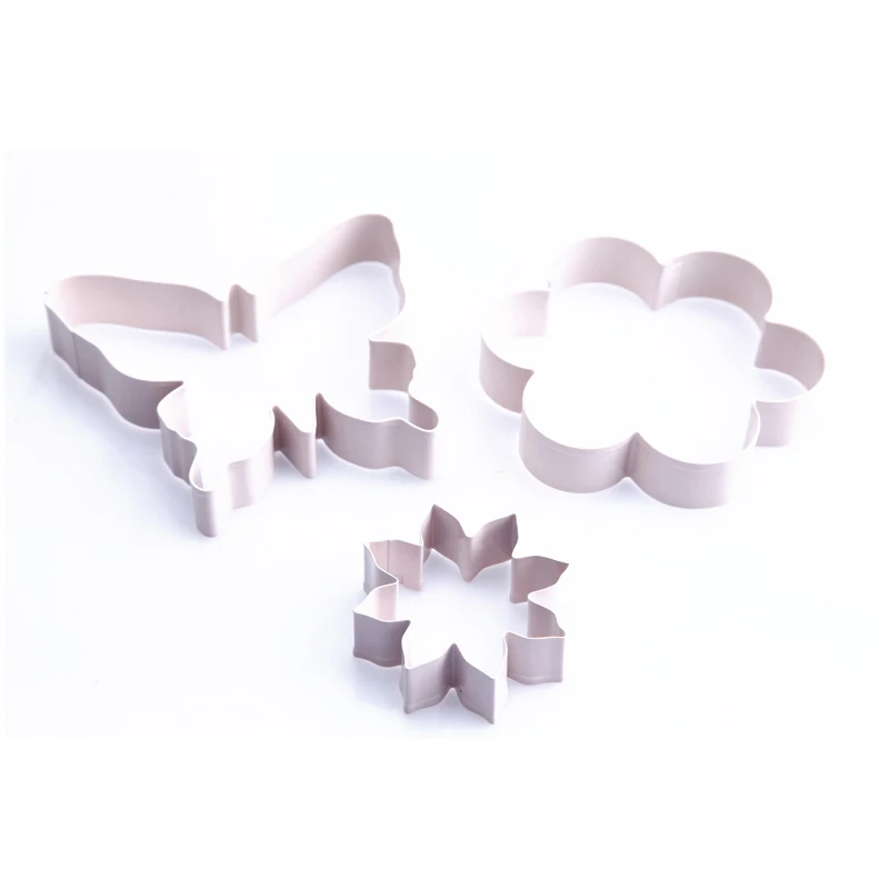 Wholesale Spring and Summer Butterfly Flower Shape Stainless Steel Powder Coating Cookie Cutter