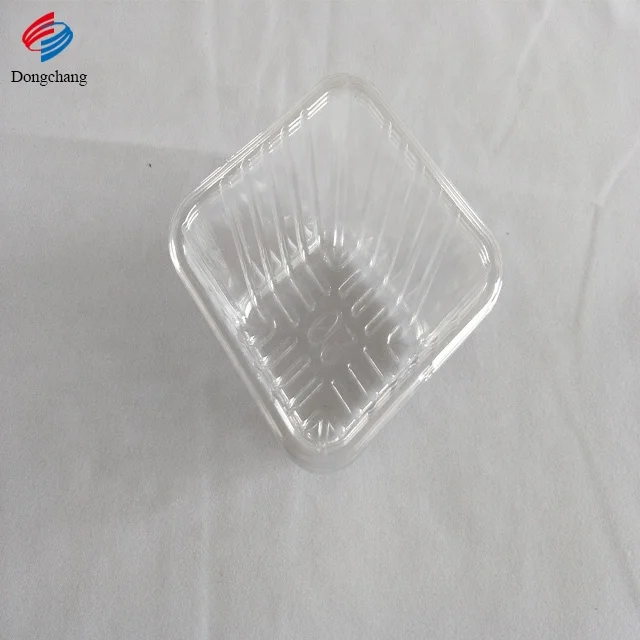 PET clear plastic blister food tray with dividers